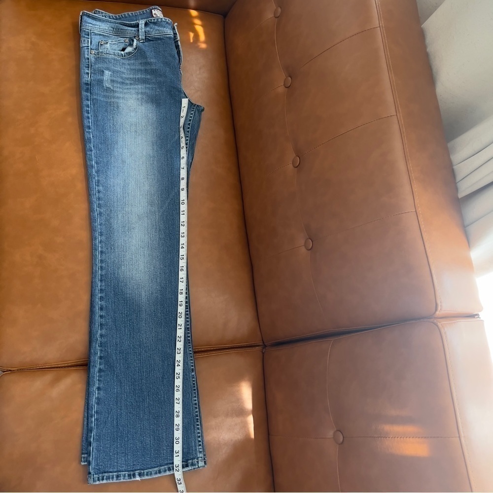 Kali Denim Women’s Size 13 Medium Wash Embroidered Pocket Boot Cut Denim Jeans - Picture 9 of 11